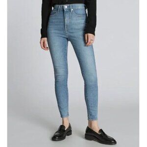 NWT Everlane The Way High Skinny Jean Womens 25 Faded Blue Denim